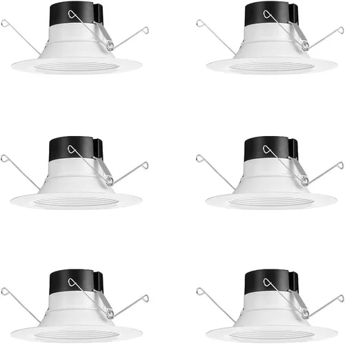 Miniatura 18 de Juno 4BEMW SWW5 90CRI CP6 M2 E-Series LED empotrable, moldura deflectora, 4 pulgadas, color blanco (paquete de 12)