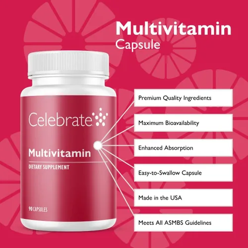 Miniatura 2 de Celebrate Vitamins Bariatric Multivitamin, sin hierro, suplemento de bypass gástrico y gastrectomía de manga para hombres y mujeres, minerales
