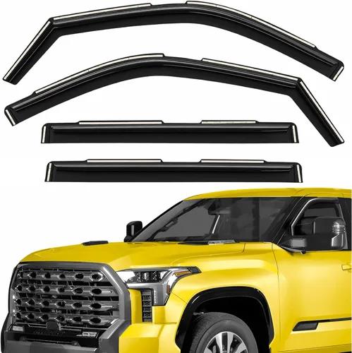 Miniatura 23 de Deflectores de ventana extra duraderos en el canal, protectores de lluvia aptos para Toyota RAV4 2019-2025, viseras solares, ventilación de viento