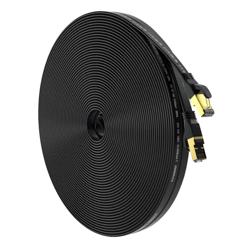 Miniatura 21 de Cable Ethernet Cat 8 de 10 pies, cable de red LAN de internet de alta velocidad para exteriores e interiores de servicio pesado, cable de conexión