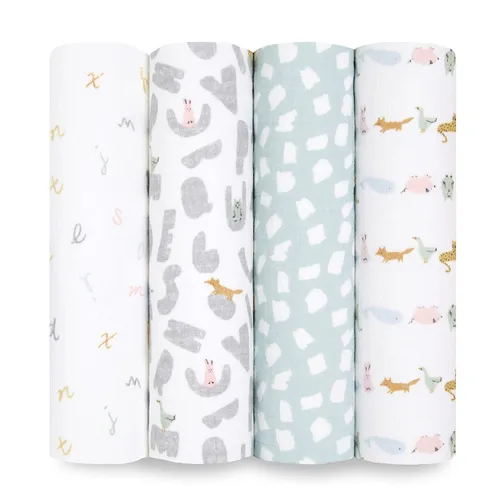 aden + anais Essentials - Manta de muselina de algodón, transpirable, ideal para niños, niñas, recién nacidos, bebés y bebés, manta de recepción,