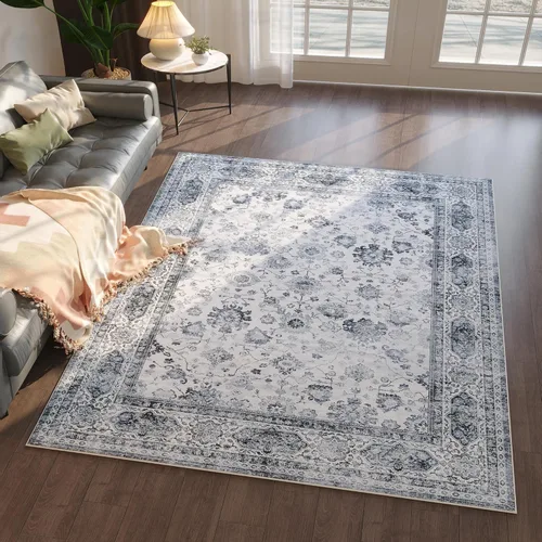 Miniatura 90 de Rugcomf Alfombra de pasillo de 2 x 6 pies, lavable, bohemio, suave, antideslizante, no desprende pelusa, lana sintética, estilo vintage para cocina