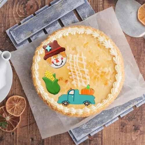 Miniatura 2 de ALIBBON Juego de 6 cortadores de galletas de otoño de Acción de Gracias, otoño, vacaciones, calabaza, cosecha, camión, maíz, búho, croissant, molde