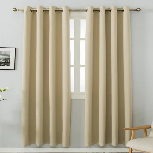 Miniatura 30 de MANGATA CASA - Cortinas opacas con estrellas para dormitorio - Juego de 2 cortinas de ventana para guardería con ojales – Cortinas opacas