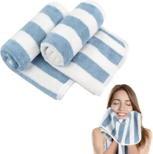 Miniatura 24 de KinHwa Toallas de mano de microfibra para baño, toallas faciales suaves y absorbentes, toallas de mano grises para baño, paños de lavado para spa