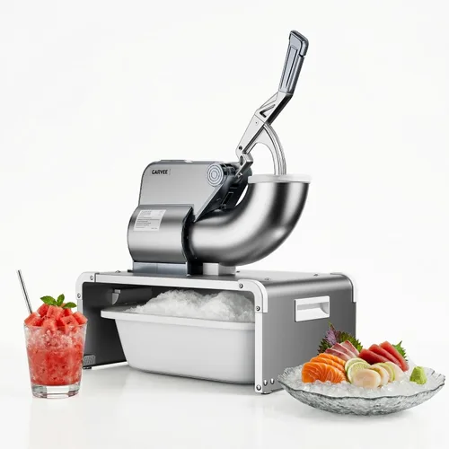 Commercial Ice Shaver Crusher, 286 Lbs/Hr Electric Snow Cone Maker with 2L Ice Storage Box, 250W 1500RPM Countertop Shaved Ice Machine for Parties,