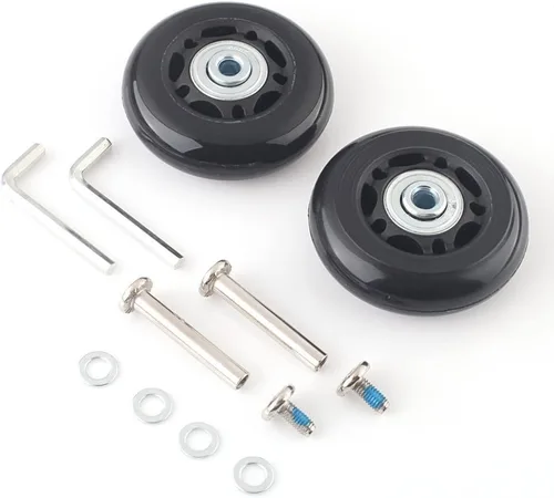 Miniatura 14 de F-BER Kit de reemplazo de ruedas de equipaje para maleta, ruedas OD40-2.520 in, ABEC 608zz, juego de 2