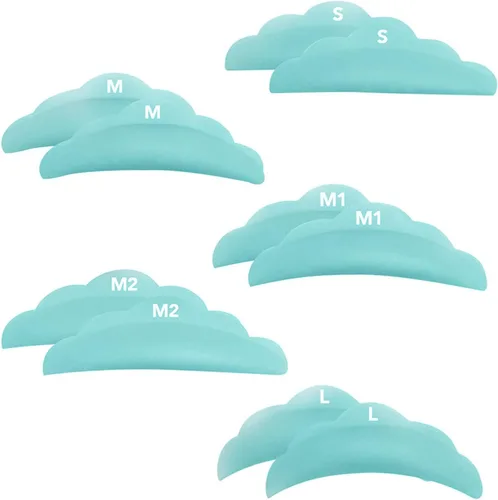 Miniatura 5 de Almohadillas elevadoras de pestañas, almohadillas elevadoras de pestañas, varillas de permanente, levantamiento de pestañas en casa, 10 almohadillas