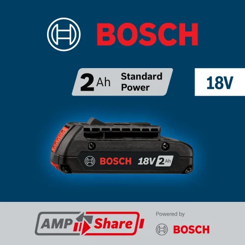 Miniatura 5 de Bat612- 2PK 18-volt iones de litio 2.0 Ah Bosch slim pack batería con indicador de combustible digital, 2-pack