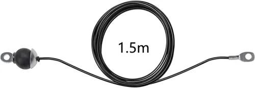 Miniatura 3 de LFJ Replacement Gym Cable with Stopper Ball Fitness Pulley Cable Steel Wire Rope for Cable Machine Home Gym Weight Lift Pulley System Negro
