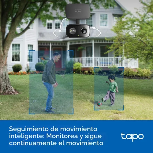 Miniatura 7 de Tapo - Cámara de seguridad 2K 3MP con inclinación/giro para interiores/exteriores, detección y seguimiento gratuito de personas/llanto de bebés