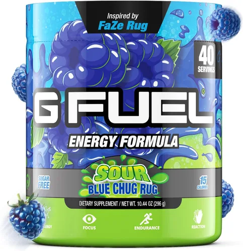 Miniatura 8 de G Fuel aDrive - Polvo de bebida energética, mezcla de cafeína preentrenamiento para juegos, sin azúcar, aminoácidos para el enfoque, vitaminas +