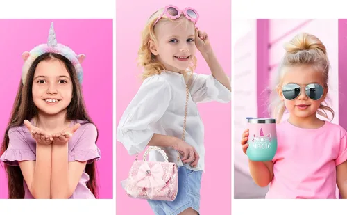 Miniatura 8 de Regalos de unicornio para niñas de 4 a 6, 7, 8, 9 y 10 años, regalos de cumpleaños de Pascua con monedero de manta que brilla en la oscuridad
