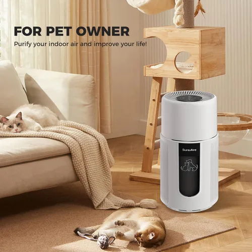 Miniatura 9 de Purificador de aire para mascotas para el hogar, filtro HEPA H13 para pelo de perro, gato, caspa, olores, polvo, purificadores de aire para D1