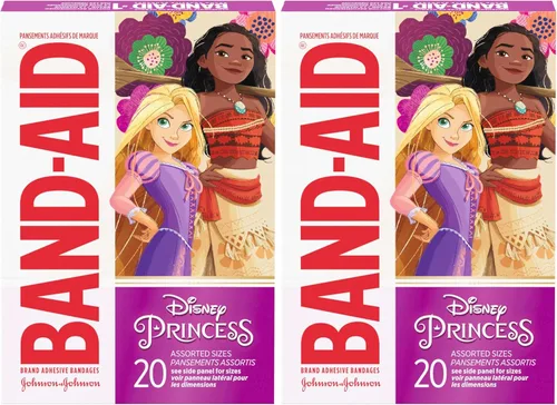 Miniatura 9 de Vendas Adhesivas de Marca Band-Aid para Cortes y Raspaduras Menores, Cuidado de Heridas con Personajes de Princesas Disney, Vendas Divertidas