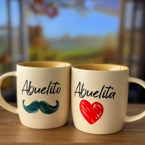 Miniatura 2 de Triple Gifffted Regalos para abuelos, tazas de café La Mejor Abuela y Abuelo en español, Latino Best Grandma and Grandpa, Regalo Dia Abuelita