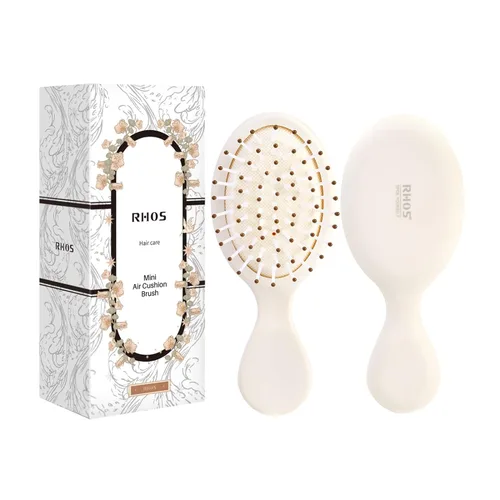 RHOS Mini cepillo de cabello para mujeres, hombres y niños, cepillo de cabello tamaño viaje para bolso, bolsillo, mochila, pequeño cepillo de paleta
