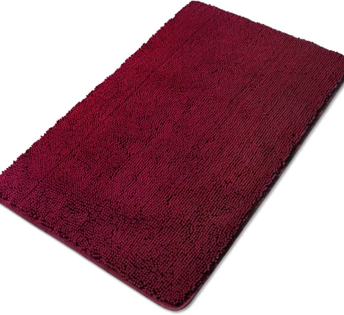 Miniatura 16 de Yeaban Alfombras pequeñas de baño de felpilla de 12 x 12 pulgadas, absorbentes y lavables, antideslizantes, de felpa y suaves para baño, ducha