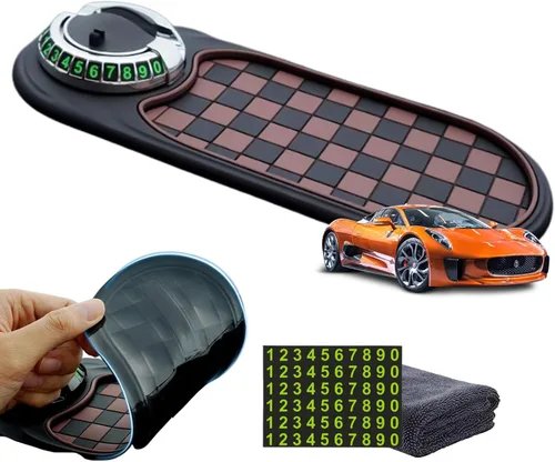 Miniatura 10 de DDRIC Alfombrilla antideslizante multifunción para automóvil, soporte universal para teléfono, almohadilla giratoria antideslizante para tablero