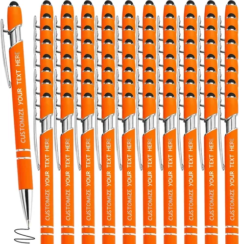 Miniatura 18 de Bolígrafos personalizados con lápiz óptico y grabado gratis, bolígrafos personalizados para negocios, graduación, aniversarios (hasta 500 unidades)