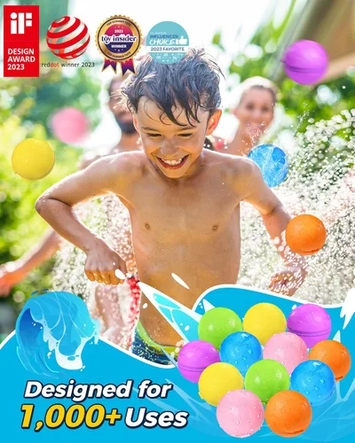 Miniatura 2 de 12 globos de bomba de agua reutilizables, juguete de verano para niños y niñas, juguetes de playa para niños de 3 a 12 años, actividades al aire