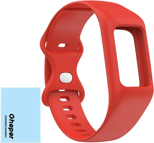 Miniatura 14 de Correa de reloj suave compatible con Fitbit Charge 6, Charge 5, Charge 4, Charge 3/3SE, correa de muñeca de silicona protectora todo en uno, correa
