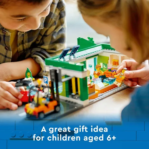 Miniatura 6 de LEGO My City Grocery Store 60347 - Juego de juguetes de construcción para niñas, niños y niños a partir de 6 años (404 piezas)