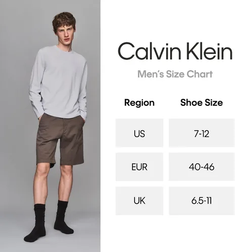 Miniatura 5 de Calvin Klein Calcetines para hombre, mezcla de algodón, acolchados, sin talla, forro de calcetines atléticos (6 unidades)