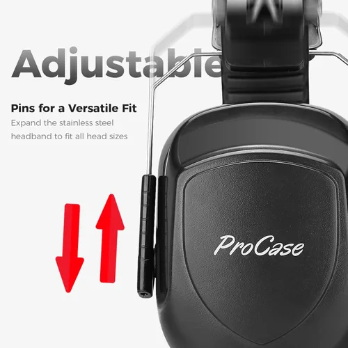 Miniatura 2 de ProCase NRR 28dB Noise Reduction Ear Muffs, Foldable Adjustable Noise Cancelling Headphones