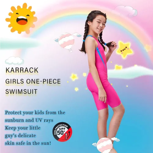 Miniatura 5 de karrack Traje de baño deportivo de una pieza para niñas