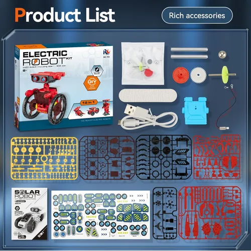Miniatura 8 de Jiakora STEM 12 en 1, juguetes de robots educativos para niños de 8 a 12 años, kits de juguetes educativos de ciencia para niños, conjunto