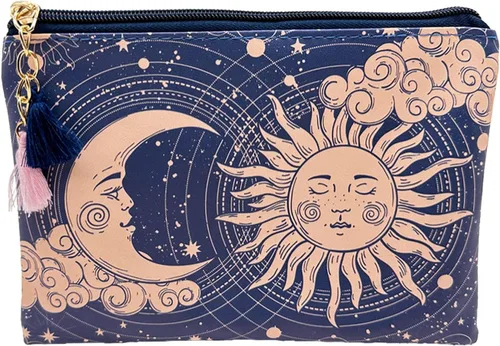 Miniatura 18 de Bonita bolsa pequeña de cosméticos, mini bolsa de maquillaje para mujeres y niñas, bolsa pequeña de aseo de viaje de cuero PU, organizador