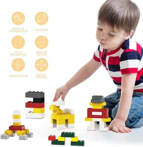 Miniatura 4 de 300 piezas de bloques de construcción clásicos, bloques a granel verdes, compatibles con Lego y piezas de las principales marcas, juguetes