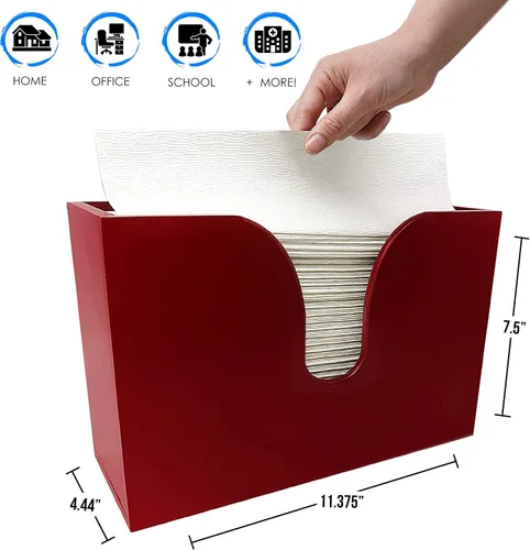 Miniatura 9 de Dispensador de toallas de papel de bambú, soporte para toallas de papel para montaje en pared y encimera para decoración de cocina y baño. Capacidad