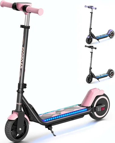 Miniatura 11 de ECOROAD EK6 Kids Electric Scooter for 6-12, 3/6/10mph Speeds for Ultimate Comfort & Adjustable Height, 150W & Dual Brake Safety Electric Scooter