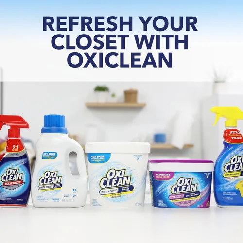 Miniatura 10 de OxiClean White Revive Blanqueador de ropa y quitamanchas Power Paks, 24