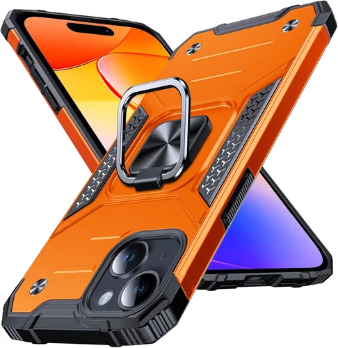 Miniatura 84 de Anqrp Funda resistente para iPhone 6/7/8/SE/SE2 con soporte de anillo mejorado y agarre, grado militar, a prueba de golpes, resistente y robusta