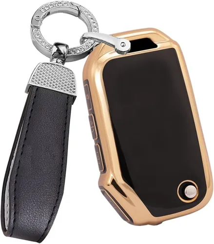 Miniatura 13 de ontto Funda para llavero de 4 botones para Kia, compatible con llave remota plegable, suave y duradera, funda de llave de TPU para Kia Seltos Forte