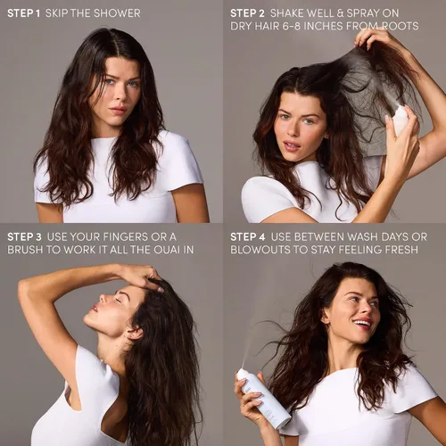 Miniatura 7 de OUAI Super Travel Size Dry Shampoo – Champú seco voluminizador – Absorbe el aceite, la suciedad y el sudor – Se mezcla perfectamente en el cabello