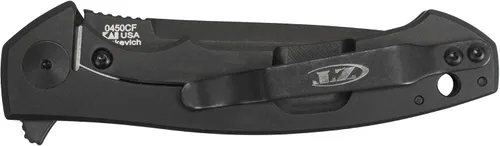 Miniatura 3 de Zero Tolerance 0450CF; cuchillo plegable con hoja de acero inoxidable S35VN recubierta con DLC de 3.25 pulgadas, básculas de fibra de carbono
