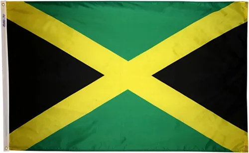 Miniatura 5 de Annin Flagmakers Bandera de Jamaica fabricada en Estados Unidos según las especificaciones oficiales de diseño de las Naciones Unidas, 2 x 3 pies