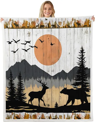 Miniatura 25 de Erosebridal Manta de Tiro de Caballo Blanco Manta de Vellón de Flor de Cerezo Rosa y Mariposa, Mantas y Tiros de Animales de Granja Caballo 40"X50