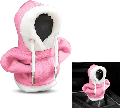 Miniatura 10 de Cubierta de capucha para palanca de cambios navideña, cubierta de capucha para cambios de estilo navideño, protector de invierno cálido para palanca