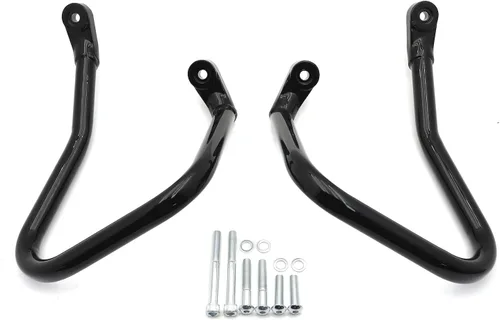 Miniatura 5 de Barra de choque de protección de alforja trasera negra compatible con Harley Softail FLHC FLHCS 2018+ [P/N: TGHD-SG09-BK]