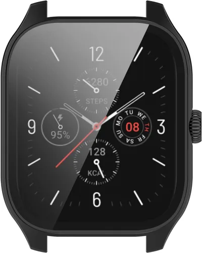 Miniatura 4 de Funda compatible con Amazfit GTS 4, resistente a los arañazos con protector de pantalla de vidrio templado HD para reloj inteligente Amazfit GTS 4