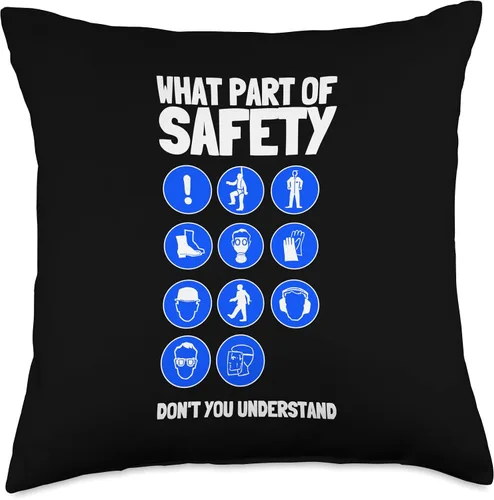 Miniatura 4 de Safety Inspectors And First Aid Apparel Incident Analyst Security Manager & Safety Supervisor - Almohada de 16 x 16 pulgadas, multicolor