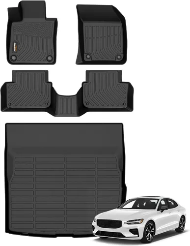 Miniatura 80 de Alfombrillas de TPE para Toyota Highlander 2014-2019 7 y 8 asientos, protección para todo tipo de clima, forros de piso de automóvil resistentes