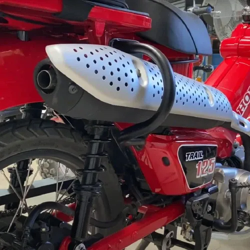 Miniatura 2 de Barra de choque de escape compatible con Honda CT125 Trail 125 Hunter Cub (2019-actual)