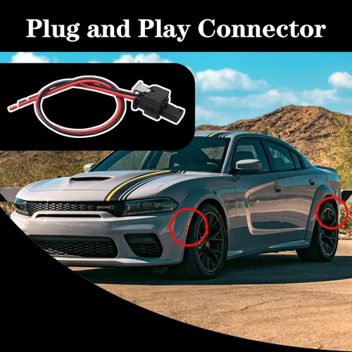 Miniatura 6 de Arnés de conector de coleta de marcador lateral para Dodge Charger 2015-2022