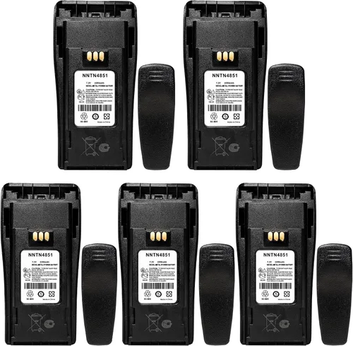 Miniatura 7 de NNTN4851 NNTN4851A NNTN4496 NNTN4497AR NNTN4970A 7.2V 2200mAh Ni-MH Reemplazo de batería de radio bidireccional para Motorola CP040 CP140 CP150